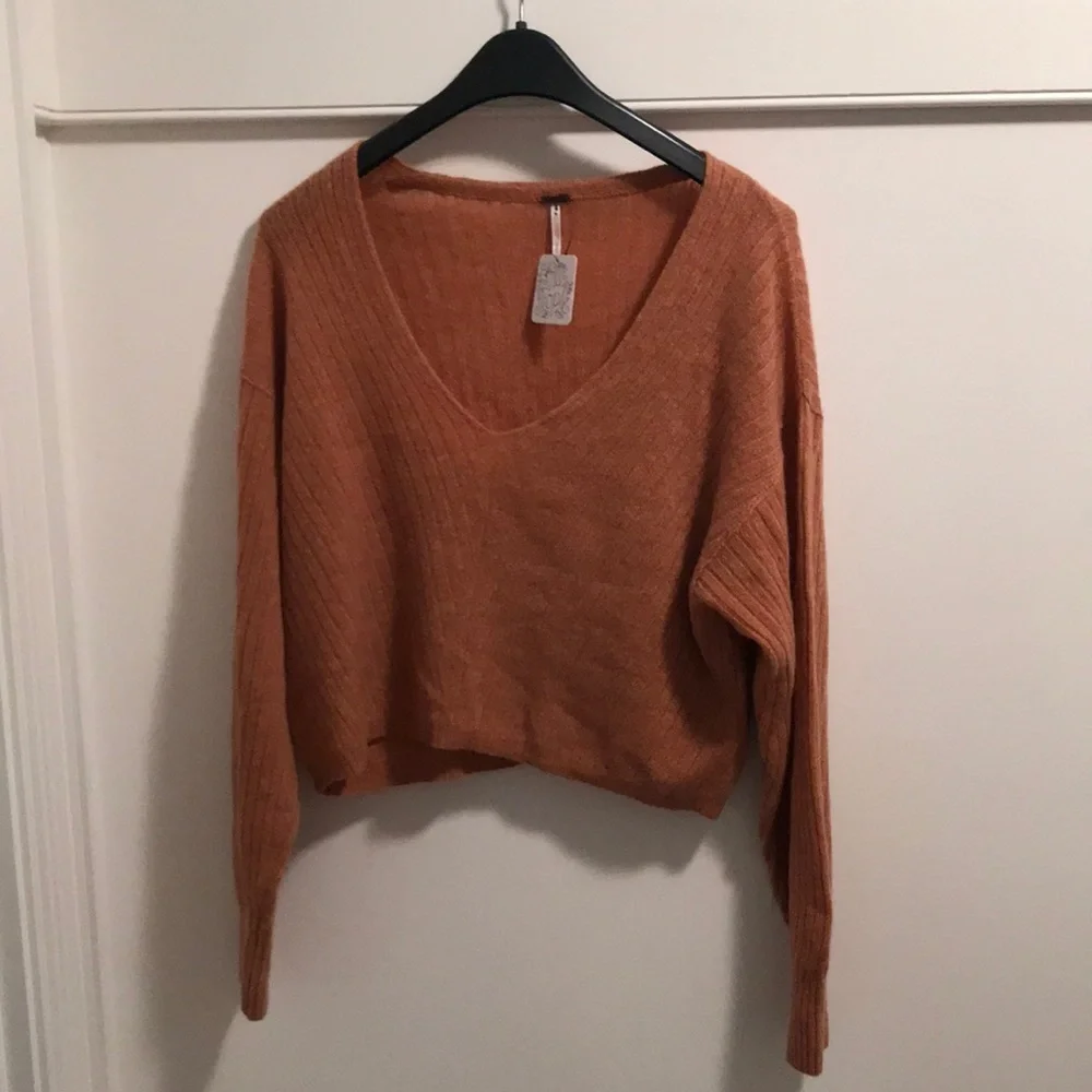 NWT Free People Elias Cashmere Sweater Cinnamon